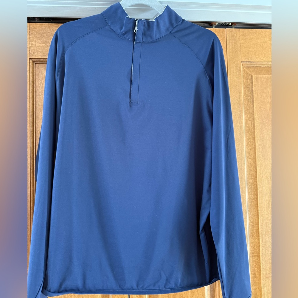 Men’s Peter Millar Stealth Performance Quarter Zip - Navy